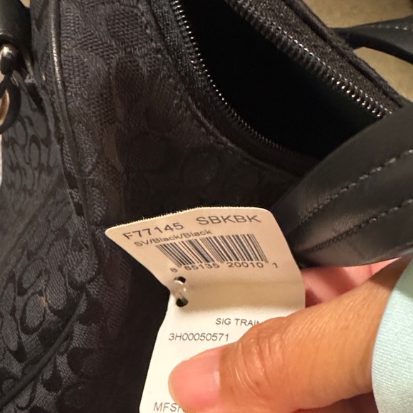 Coach Black Signature Train Case - Picture 6 of 6